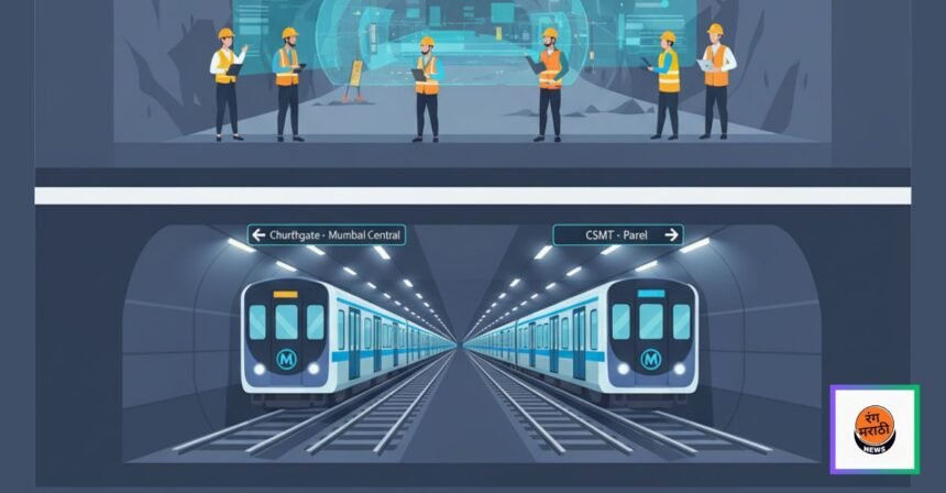 मुंबईत चर्चगेट-मुंबई सेंट्रल आणि सीएसएमटी-परळ भुयारी लोकलसाठी अभ्यास सुरू