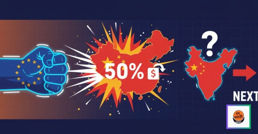 चीनवर युरोपचा जोरदार टॅरिफ फटका; 50 टक्के पर्यंत शुल्क, भारतावर पुढचा नंबर?