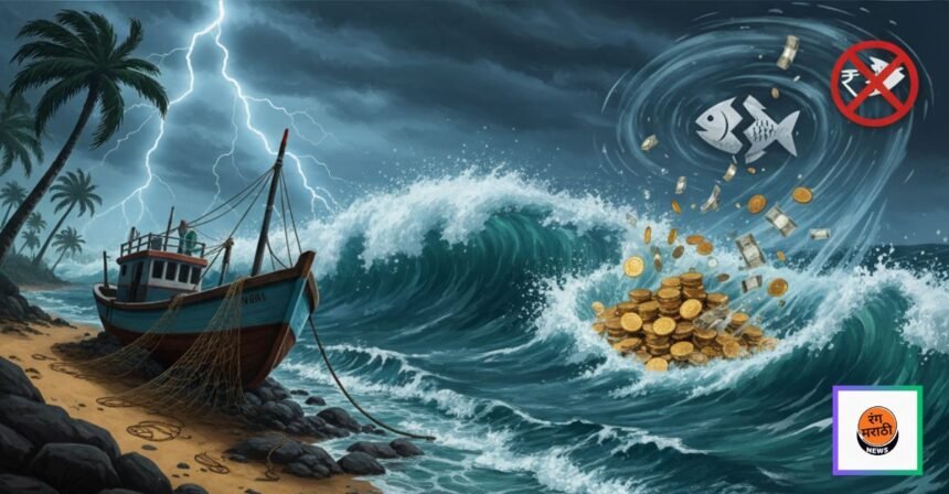 कोकण किनारपट्टीवर वादळाचा सळसळतं संकट! मासेमारी पूर्ण थांबली, रत्नागिरीत ५०० कोटींचं नुकसान