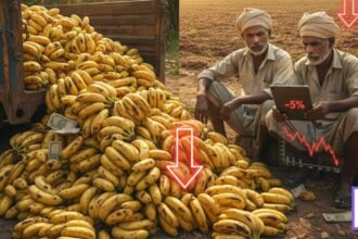 केळ्याचं भावघसरण: जळगावच्या पुरवठ्यामुळे पुणे-सोलापूर शेतकऱ्यांना आर्थिक धक्का